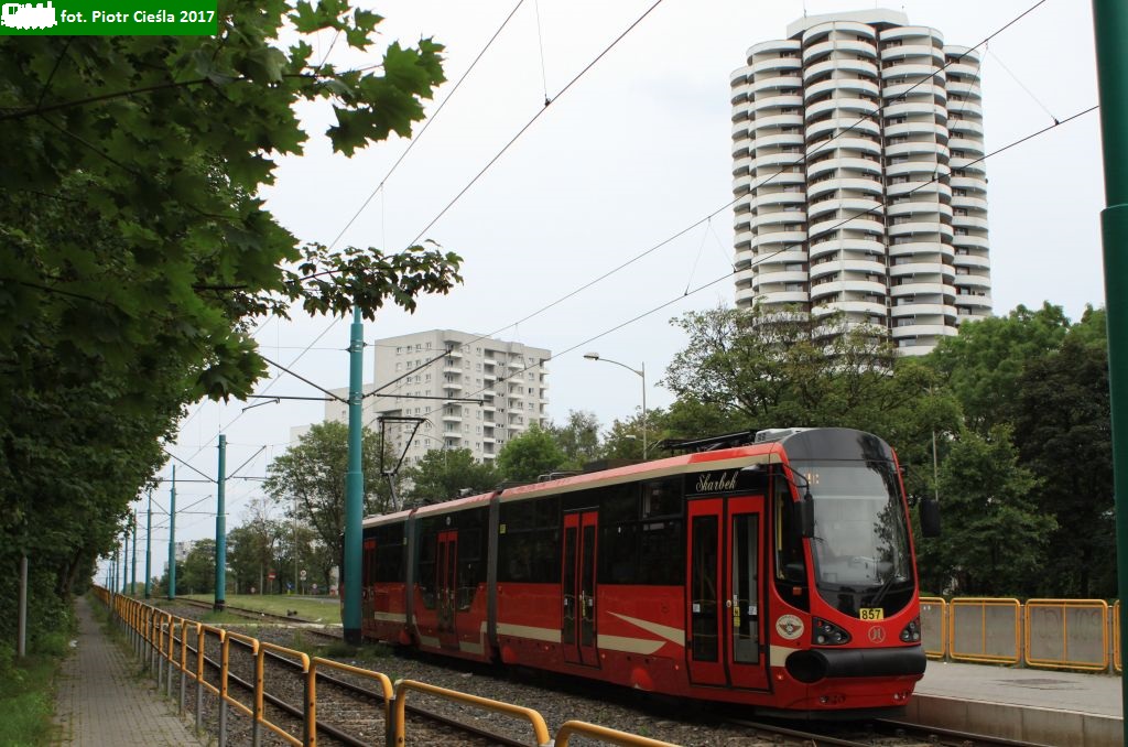 [Tramwaje Śląskie] #857 "SKARBEK"