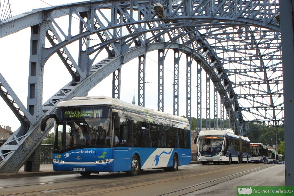 90-lecie komunikacji autobusowej w Krakowie - Wielka Parada MPK #21 - Solaris Urbino 12 III electric- [MPK KrakÃ³w] #DE601