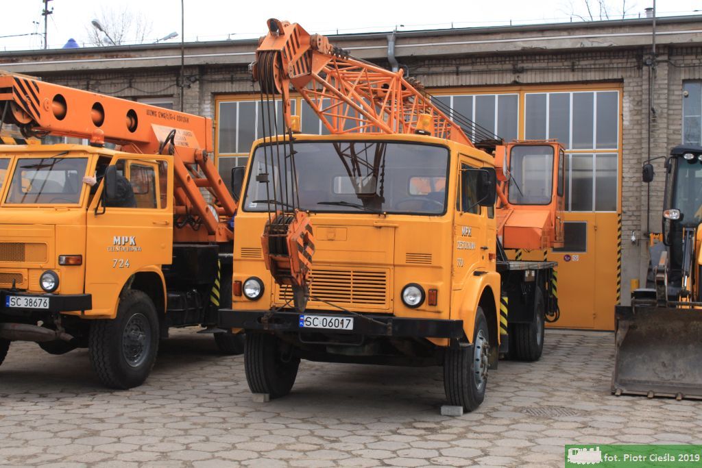 Pogotowie techniczne / żuraw: Jelcz 315M / BUMAR HYDROS R-101 - [MPK Częstochowa] #770