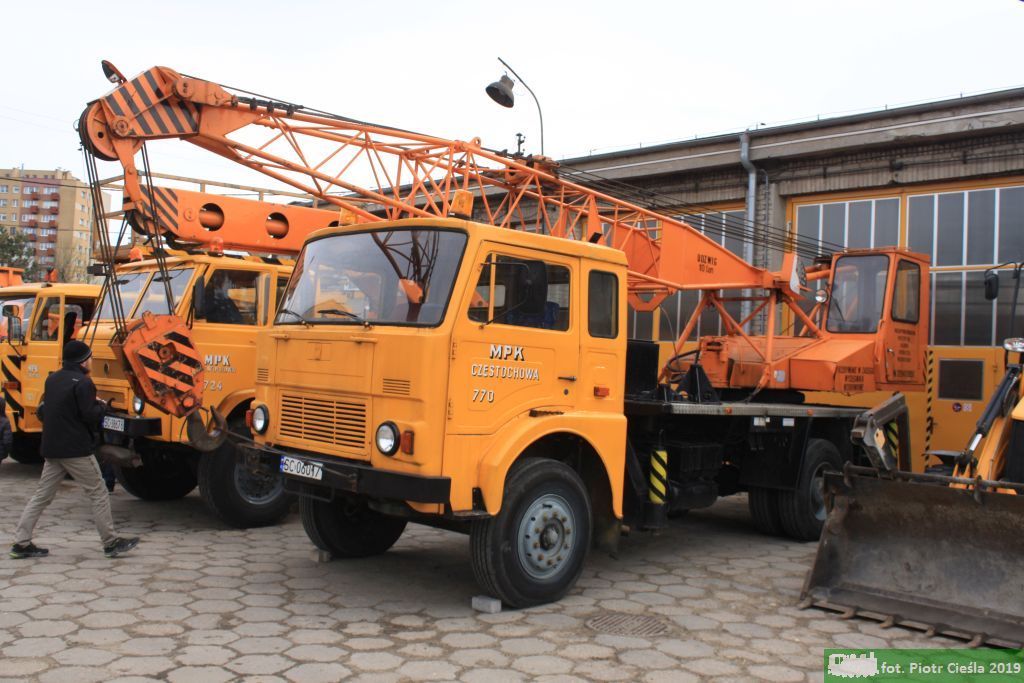 Pogotowie techniczne / żuraw: Jelcz 315M / BUMAR HYDROS R-101 - [MPK Częstochowa] #770