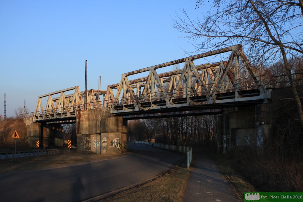 Linia nr 179: Bieruń Stary, wiadukty nad drogą krajową DK44, 2018.03.25