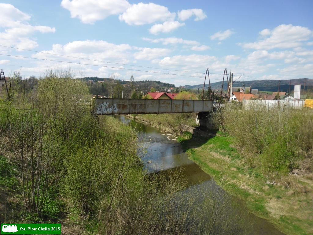 Linia nr 104: Rabka-ZdrÃ³j, most na Poniczance, 2015.04.25
