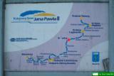 Kolejowy Szlak Jana Pawła II - tablica z przebiegiem trasy